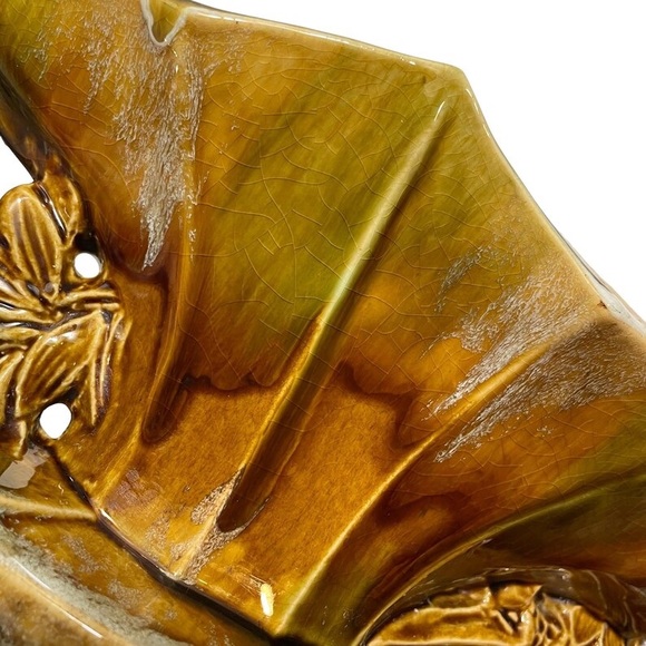 Vintage 1950s McCoy Large Lotus Centerpiece Pottery Planter - Flower Form Vase - Picture 7 of 10